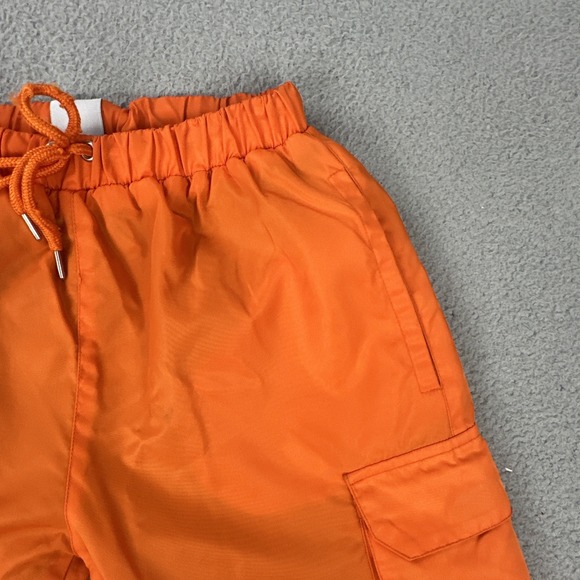 Zella Fermani‎ 2.0 Cargo Pants Men Large Orange Mesh Lined Embroidered Logo - Picture 12 of 16